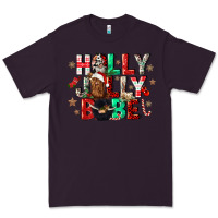 Plum holly jolly babe Premium Tee - CowGirlArtShop