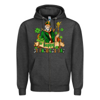 Charcoal Heather happy st patricks day with st patricks Zipper Hoodie - AdoDesignShop