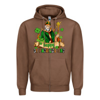 Chestnut happy st patricks day with st patricks Zipper Hoodie - AdoDesignShop
