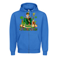 True Royal happy st patricks day with st patricks Zipper Hoodie - AdoDesignShop