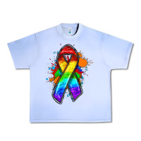 Grape Ice Pride ribbon Urban Heavy Tee - FaDigitalArtStudio