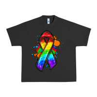 Pigment Black Pride ribbon Urban Heavy Tee - FaDigitalArtStudio