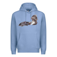 Colony Blue mexican free tailed bat Premium Hoodie - LillyAllenDesigns