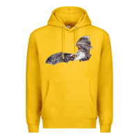 Lemon mexican free tailed bat Premium Hoodie - LillyAllenDesigns