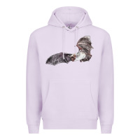 Lilac mexican free tailed bat Premium Hoodie - LillyAllenDesigns