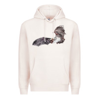Pale Pink mexican free tailed bat Premium Hoodie - LillyAllenDesigns