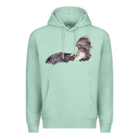 Seafoam mexican free tailed bat Premium Hoodie - LillyAllenDesigns
