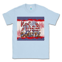 Dusty Blue red white boujee Classic Tee - Artiststas