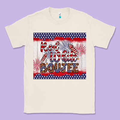 Red White Boujee Classic Tee Designed By Artiststas