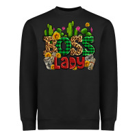 Black boss lady with money and cactus Heavyweight Sweatshirt - AdoDesignShop