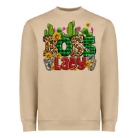 Mushroom boss lady with money and cactus Heavyweight Sweatshirt - AdoDesignShop