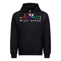 Black nicu nurse heartbeat Urban Hoodie - linhVisuals