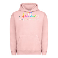 Pigment Salmon nicu nurse heartbeat Urban Hoodie - linhVisuals
