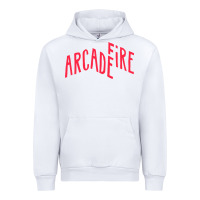 White Arcade Fire Urban Hoodie - linhVisuals