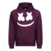 Mauve Wine mello face Urban Hoodie - linhVisuals