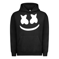 Pigment Black mello face Urban Hoodie - linhVisuals