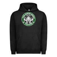 Pigment Black nurse needs coffee lover Urban Hoodie - linhVisuals