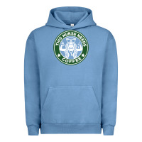 Pigment Pebble Blue nurse needs coffee lover Urban Hoodie - linhVisuals