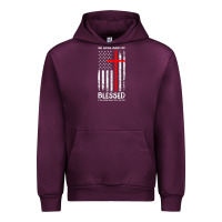 Mauve Wine one nation under god veteran christian Urban Hoodie - linhVisuals
