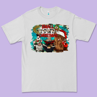 Small Town Christmas Premium Tee Designed By Cowgirlartshop