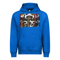 Cobalt cowhide, leopard serape backgraund Urban Hoodie - JahusDesignShop