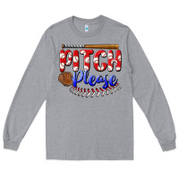 Heather Grey pitch please Long Sleeve Tee - BundleAndBundleShop