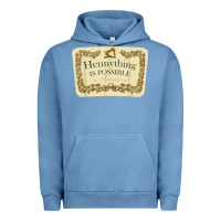 Pigment Pebble Blue hennything is possible Urban Hoodie - linhVisuals