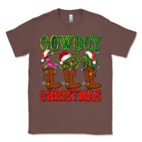 Chestnut cowboy christmas boots cactus Classic Tee - CowGirlArtShop