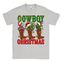 Moon Dust cowboy christmas boots cactus Classic Tee - CowGirlArtShop