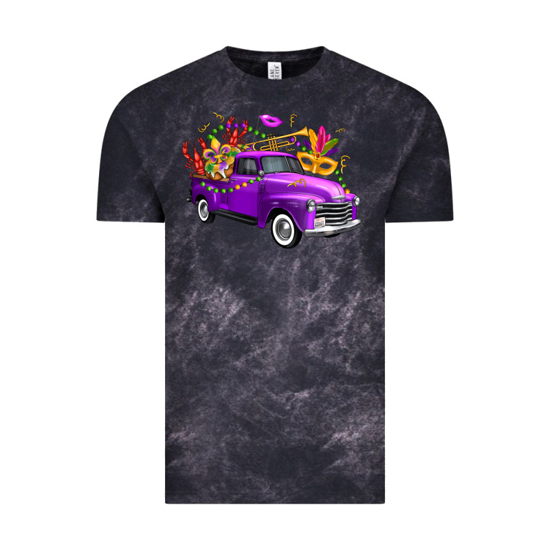 Mardi Gras Truck King's Cake Vintage Tee by FaDigitalArtStudio | Teevron