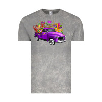 Cloud Rock Mardi Gras Truck King's Cake Vintage Tee - FaDigitalArtStudio