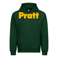 Forest Green pratt institute Urban Hoodie - linhVisuals