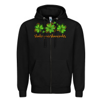 Black shake your shamrocks Zipper Hoodie - AdoDesignShop