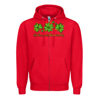Red shake your shamrocks Zipper Hoodie - AdoDesignShop