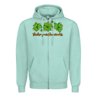 Seafoam shake your shamrocks Zipper Hoodie - AdoDesignShop