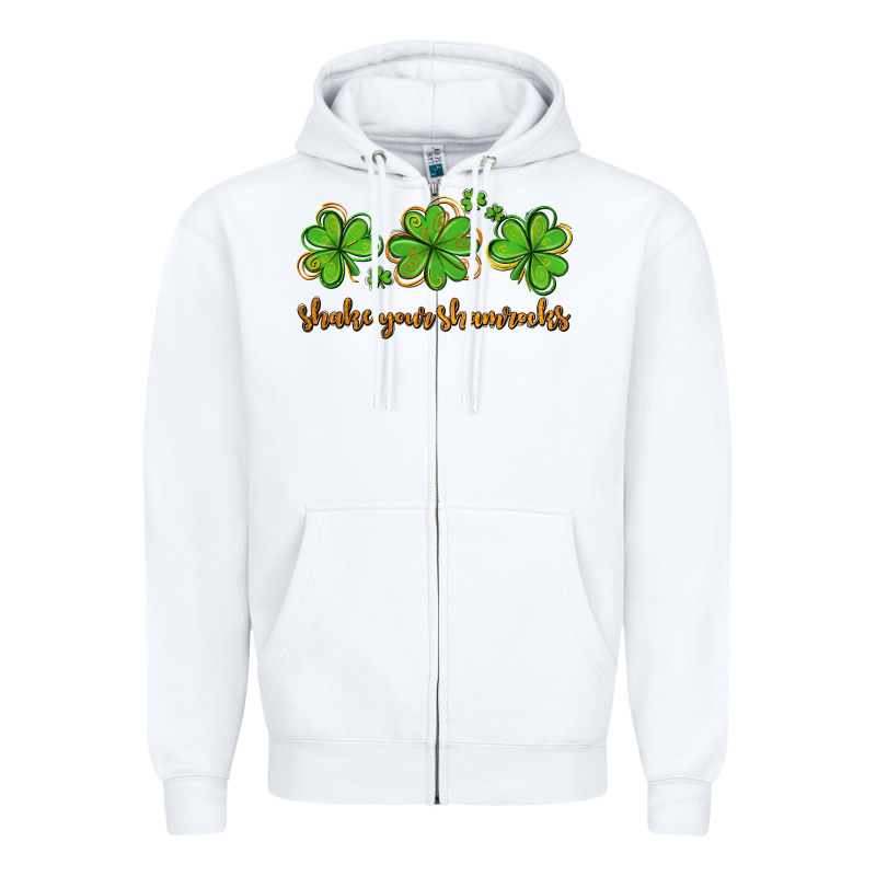 Shake Your Shamrocks Zipper Hoodie by AdoDesignShop | Teevron