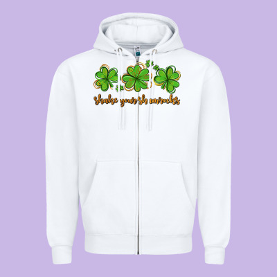 Shake Your Shamrocks Zipper Hoodie Designed By Adodesignshop
