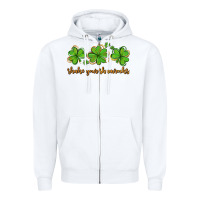 White shake your shamrocks Zipper Hoodie - AdoDesignShop