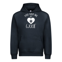 Navy you had me at woof puppy dog lover Urban Hoodie - linhVisuals