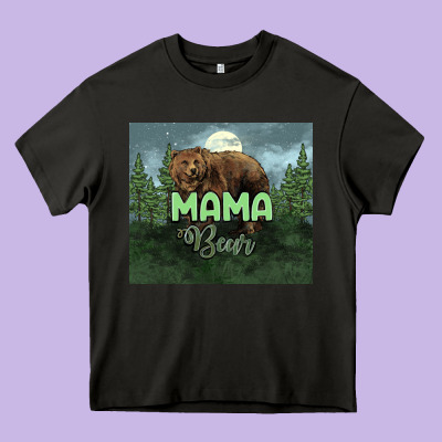 Mama Bear Tumbler Heavy Core Tee Designed By Howdyjamesfarm