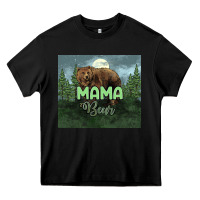 Black Mama bear tumbler Heavy Core Tee - HowdyJamesFarm