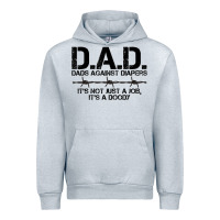 Heather Grey d.a.d. dads against diapers men's humor funny t shirt Urban Hoodie - linhVisuals