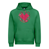 Emerald womens happy valentine's day cute heart style for nurses life 2022 Urban Hoodie - linhVisuals