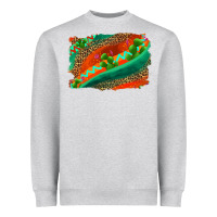 Heather Grey westerb aztec and leopard background Heavyweight Sweatshirt - AdoDesignShop