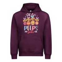 Mauve Wine oh for peeps sake funny easter dachshund bunny ear egg t shirt Urban Hoodie - linhVisuals