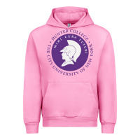 Fuchsia Pink hunter college Urban Hoodie - linhVisuals