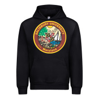 Black salisbury university vectorized Urban Hoodie - linhVisuals