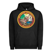 Pigment Black salisbury university vectorized Urban Hoodie - linhVisuals