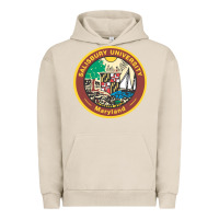 Pigment French Oak salisbury university vectorized Urban Hoodie - linhVisuals