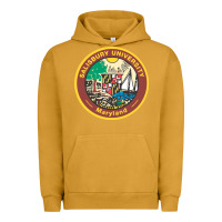 Pigment Peanut Butter salisbury university vectorized Urban Hoodie - linhVisuals